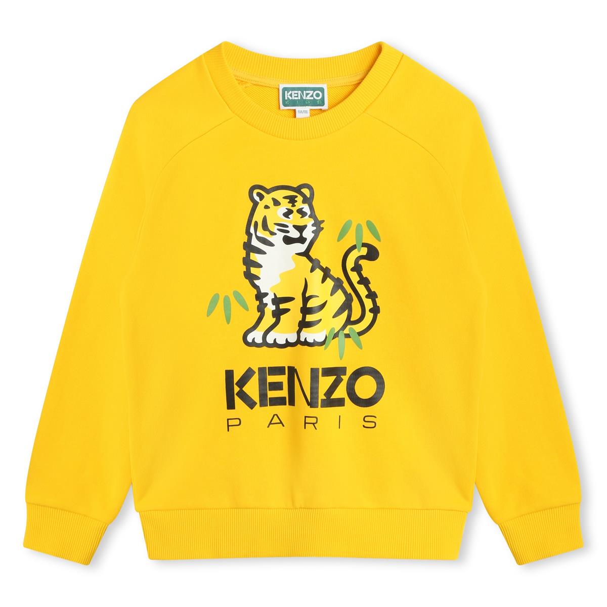 Boys Yellow Cotton Sweatshirt