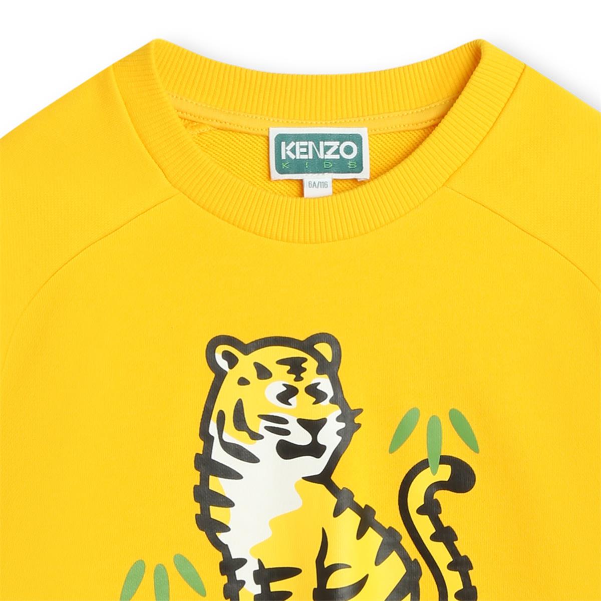 Boys Yellow Cotton Sweatshirt