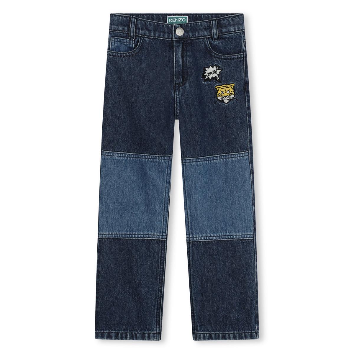 Boys Dark Blue Denim Trousers