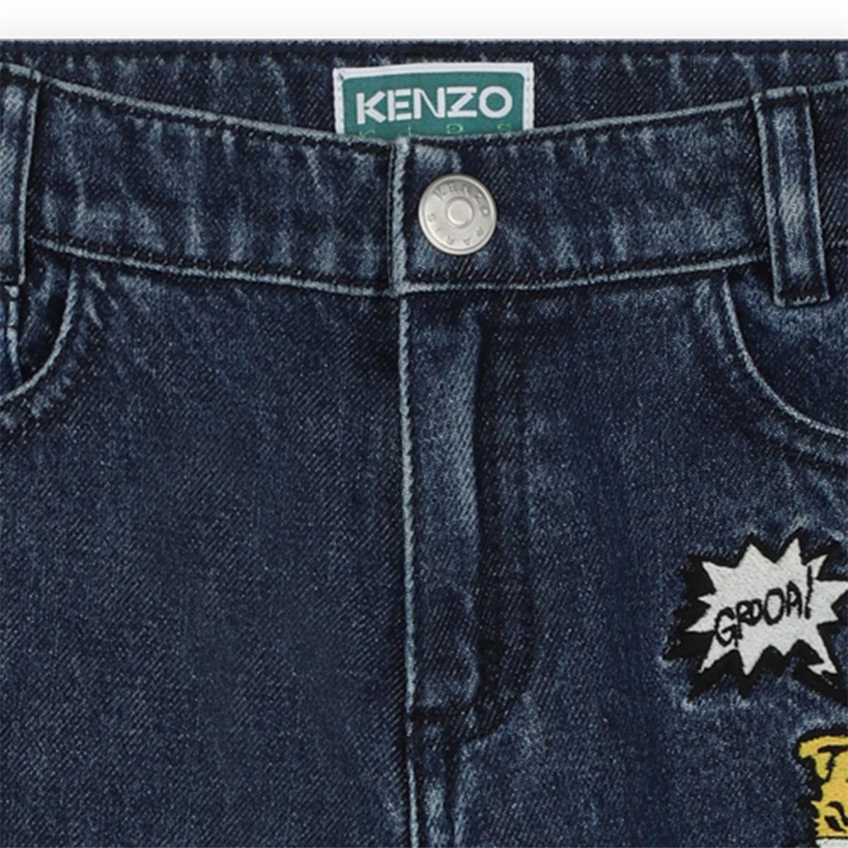 Boys Dark Blue Denim Trousers