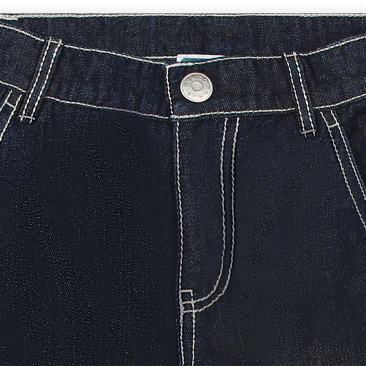 Boys Dark Blue Denim Trousers