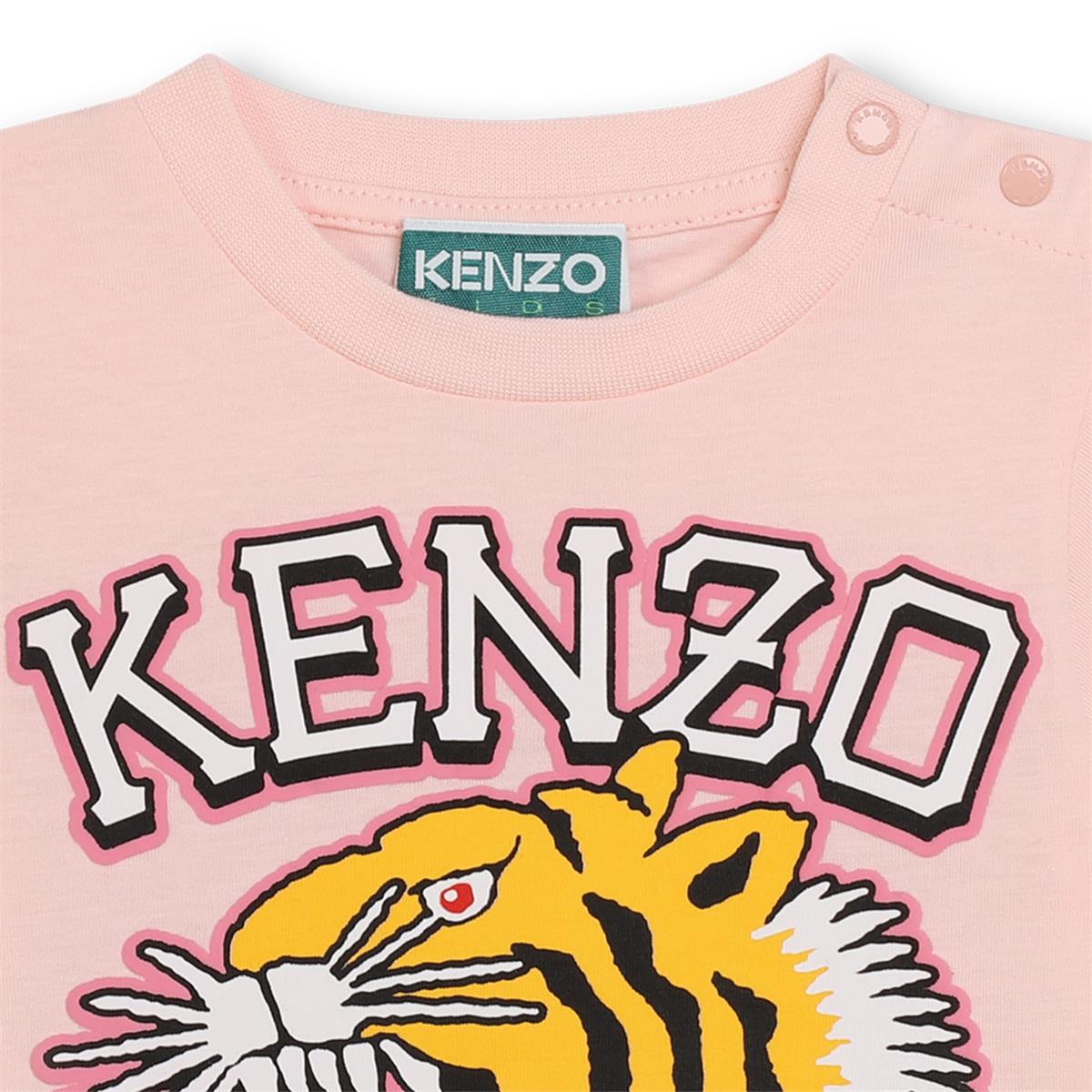 Baby Boys & Girls Pink Cotton T-Shirt