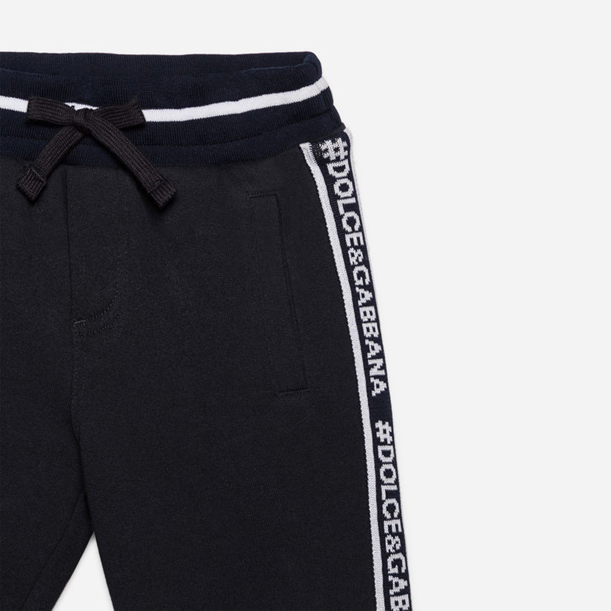 Boys & Girls Dark Blue Cotton Trousers