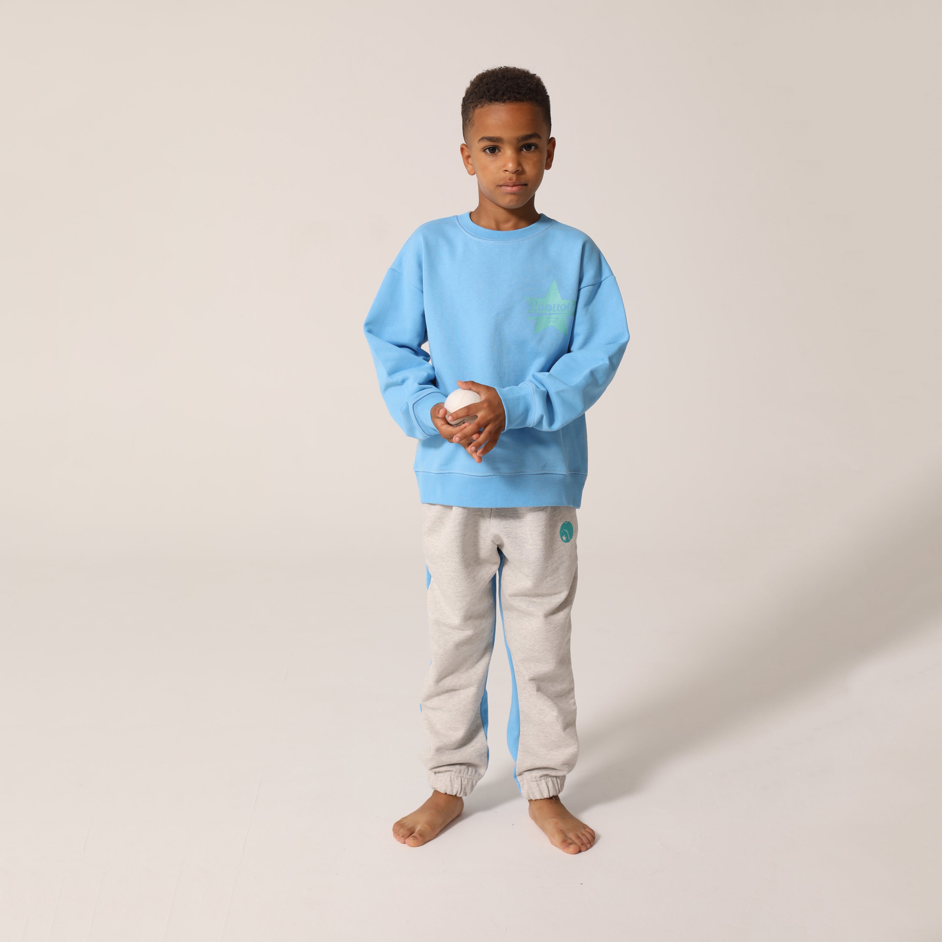 Boys & Girls Grey Cotton Trousers