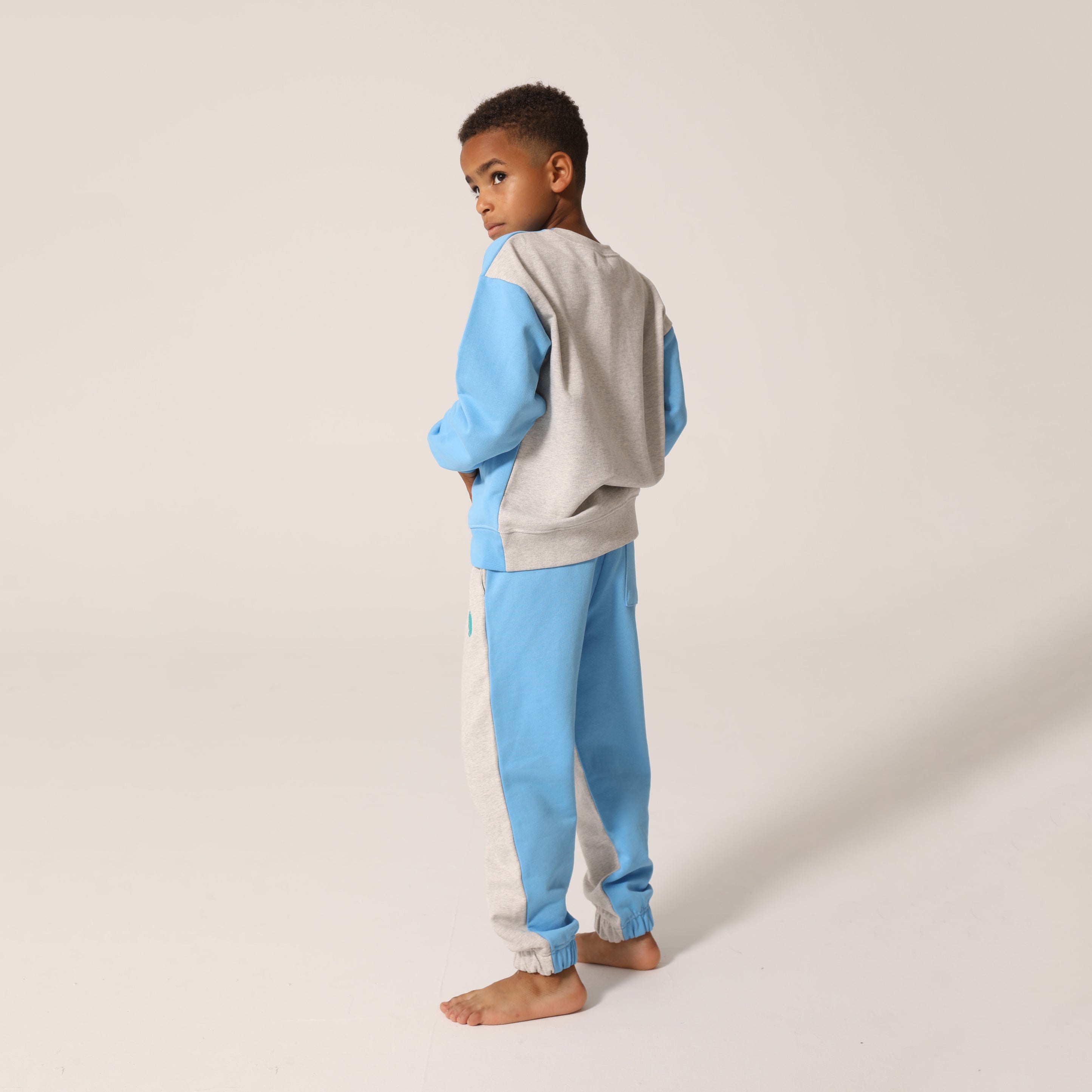 Boys & Girls Grey Cotton Trousers