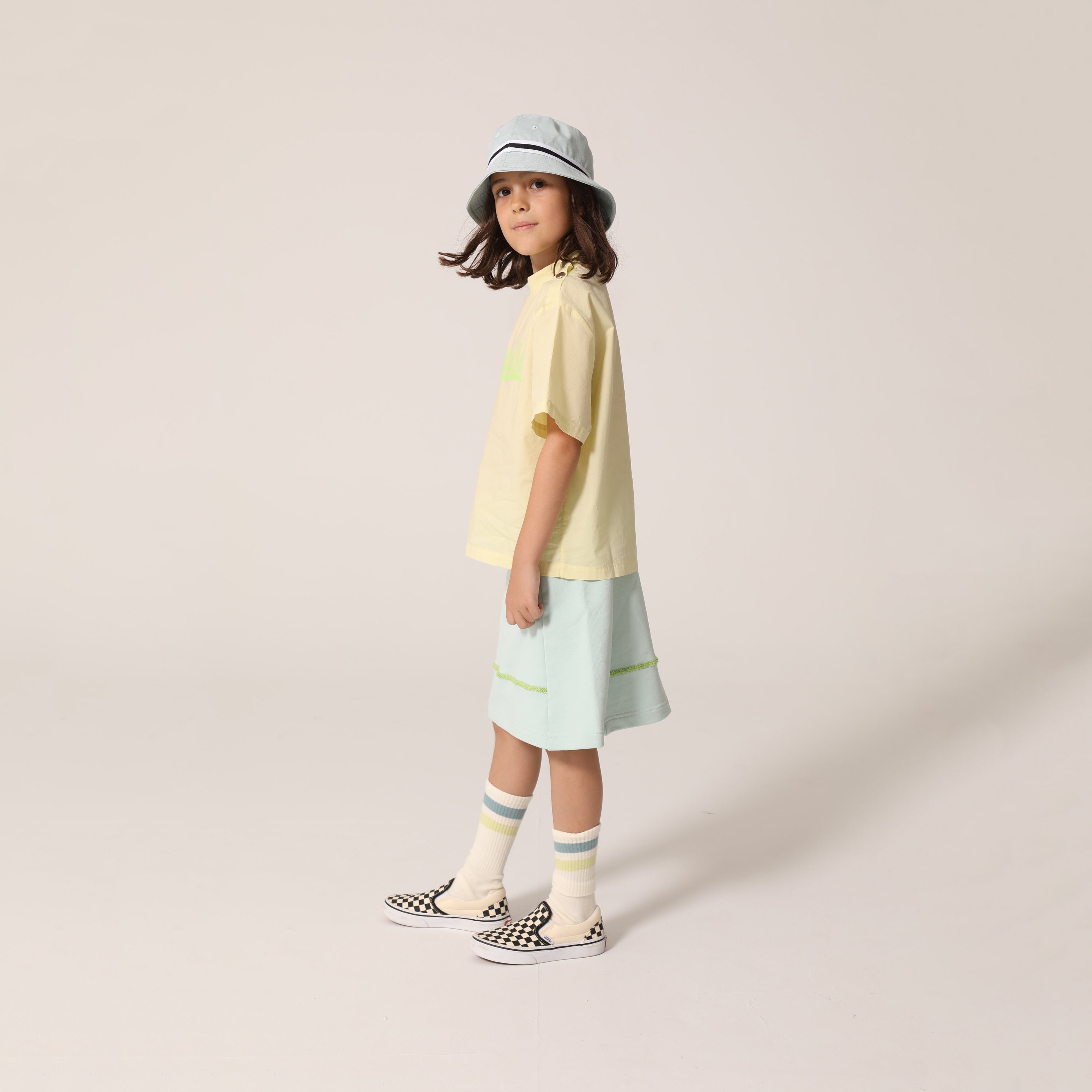 Girls Mint Cotton Skirt