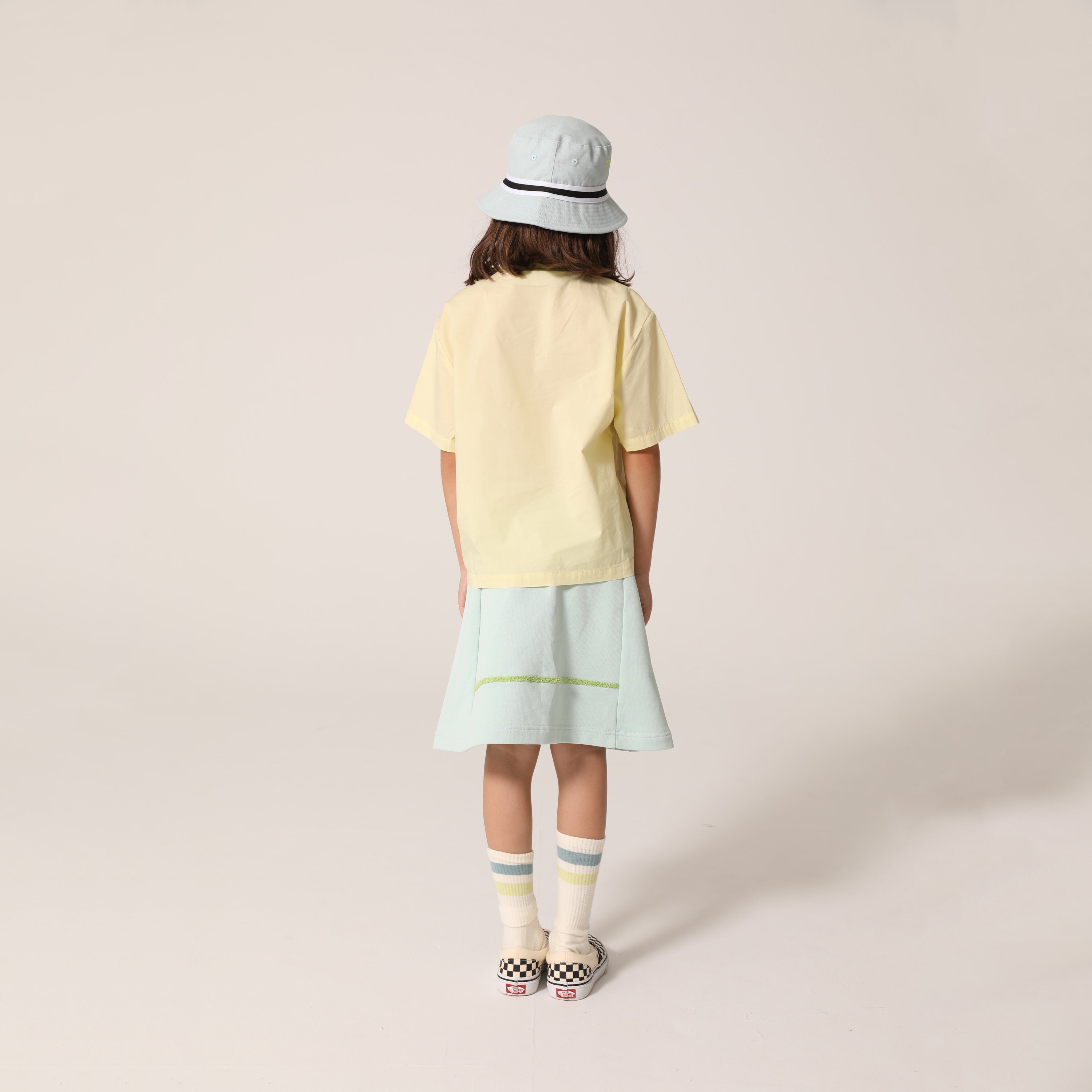 Girls Mint Cotton Skirt