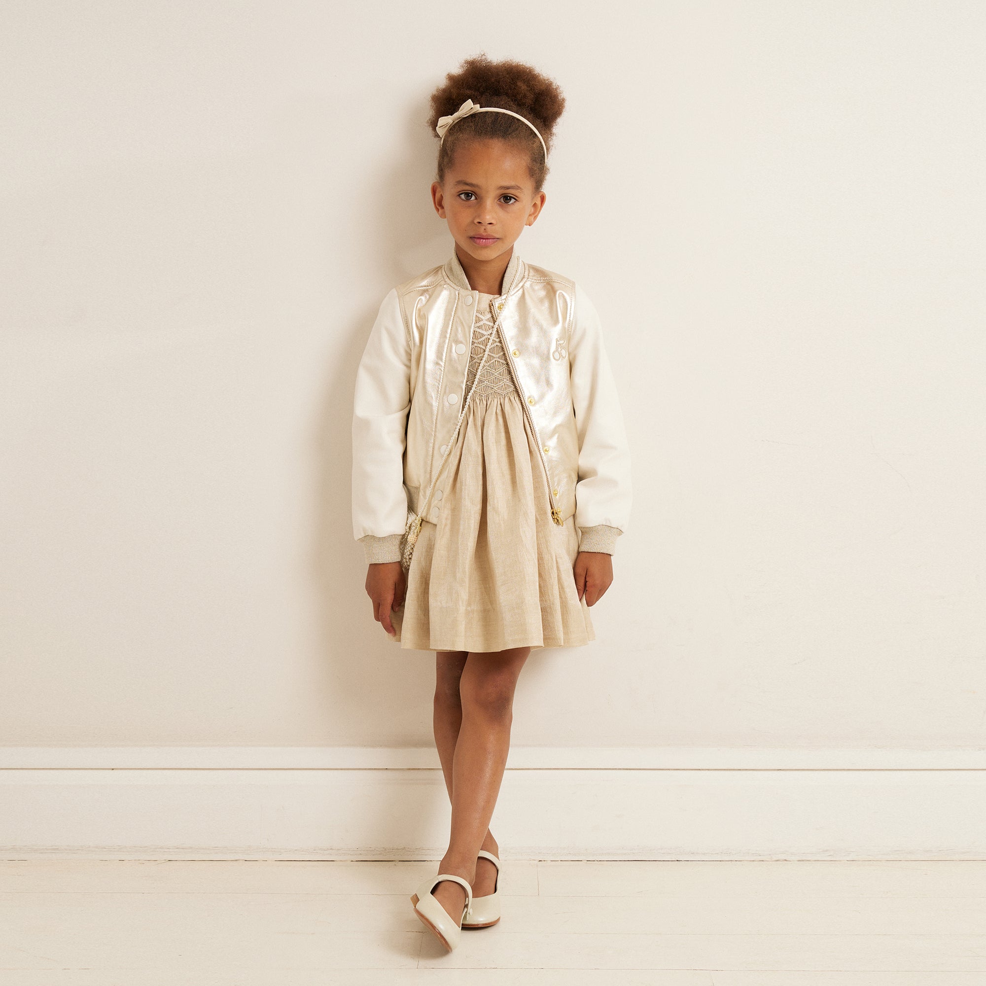 Girls White Flat Shoes