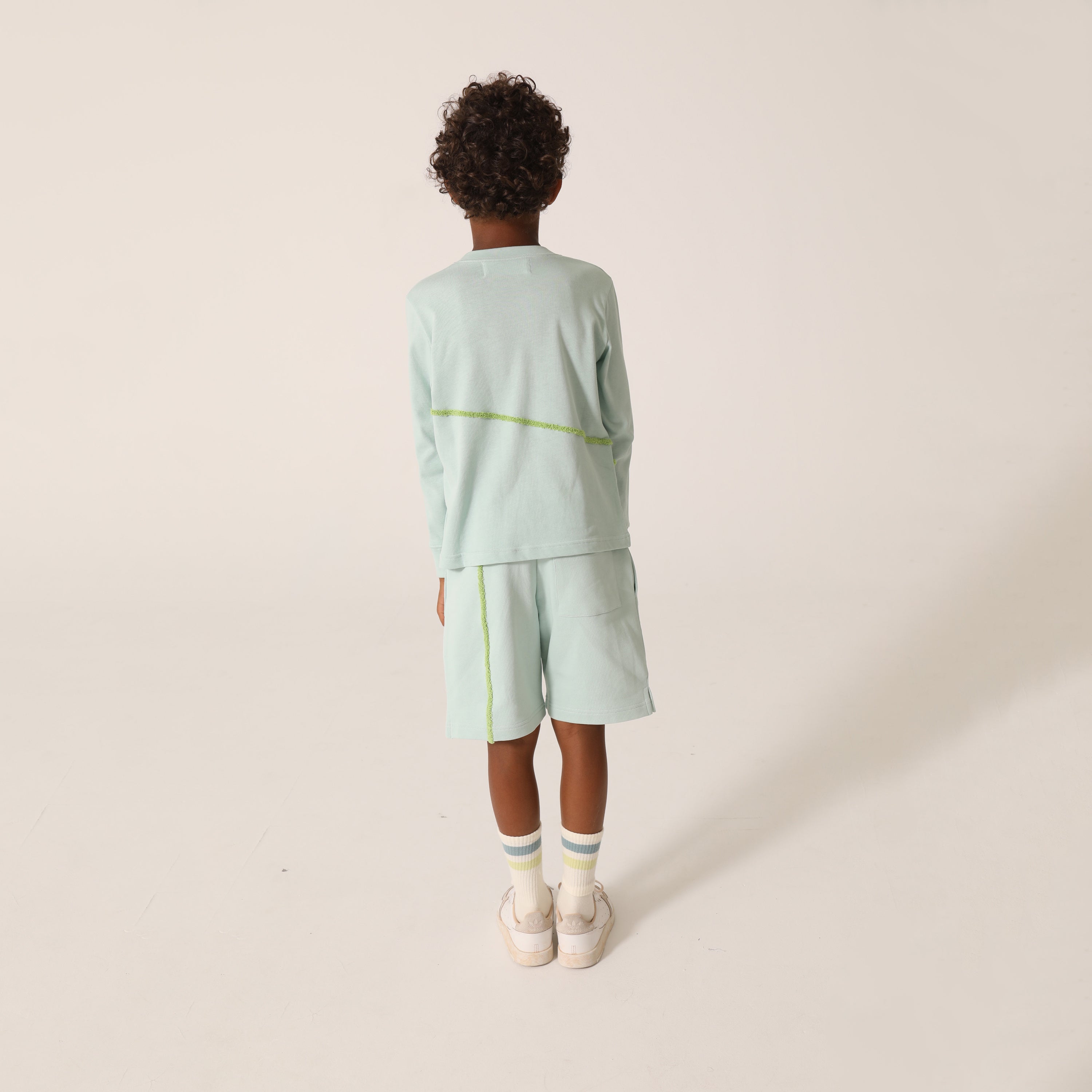 Boys & Girls Mint Cotton Shorts