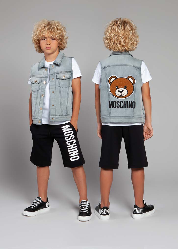 Boys Black Logo Cotton Shorts