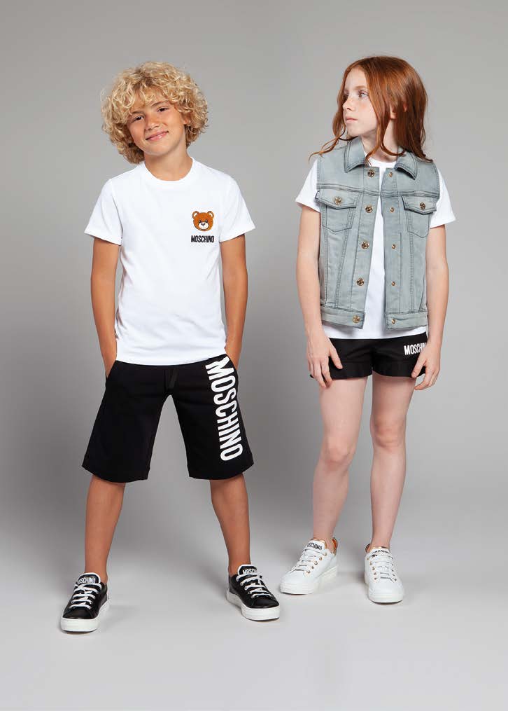 Boys & Girls White Cotton T-shirt