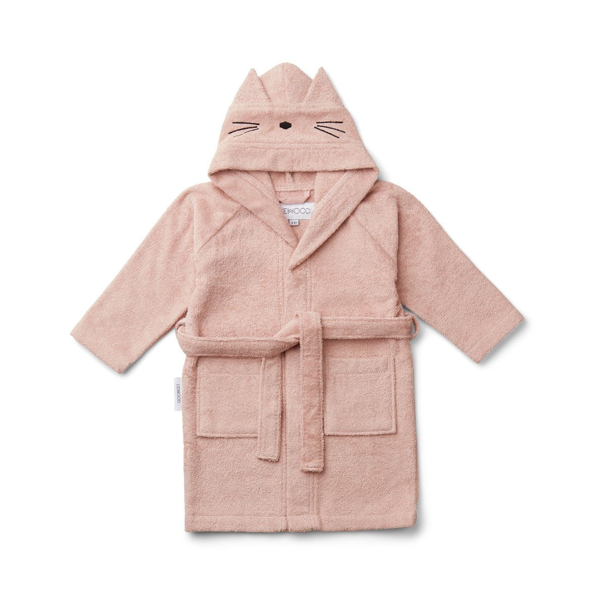 Boys & Girls Pink Cat Bathrobe