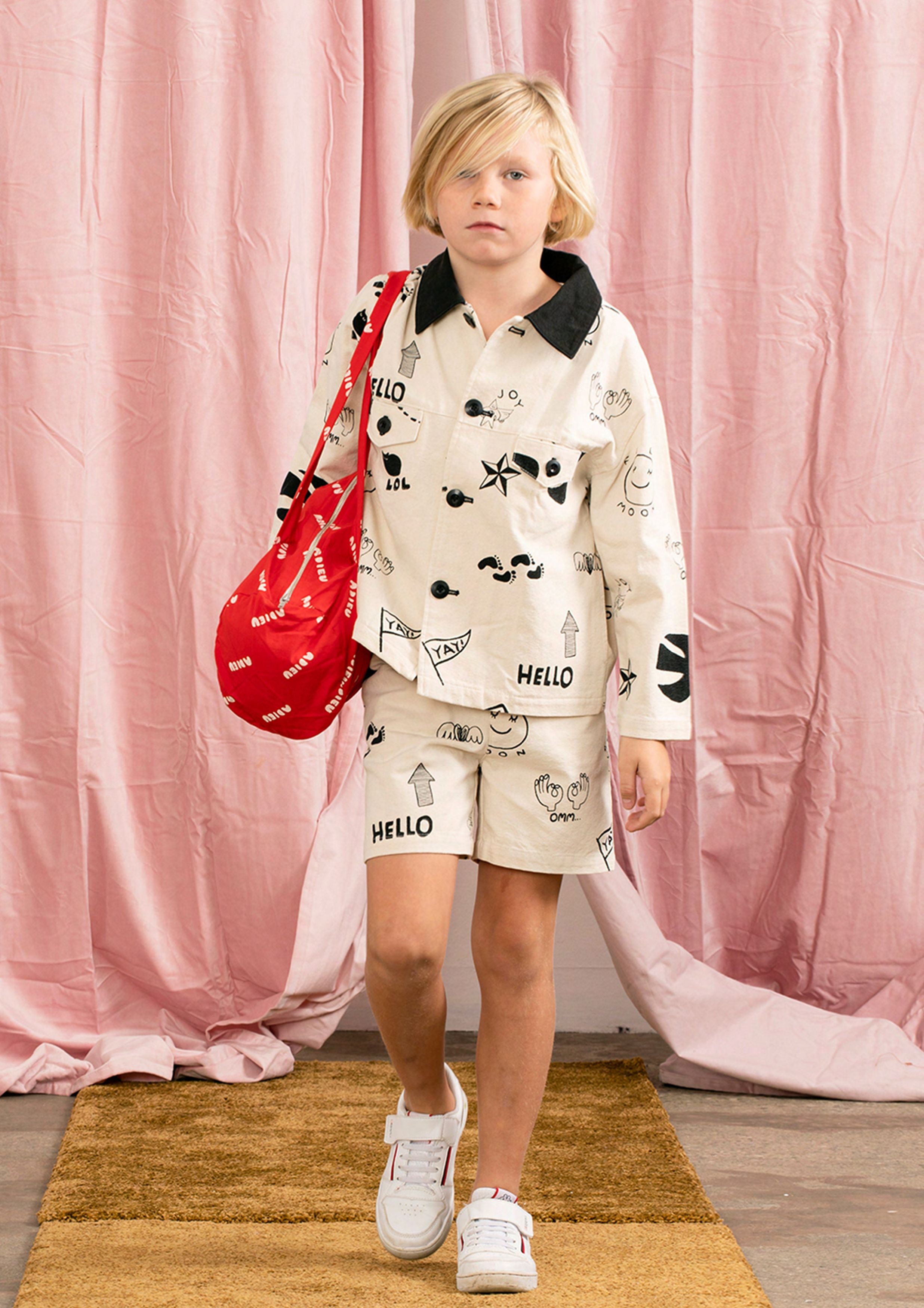 Boys & Girls Cream Painting Jacket