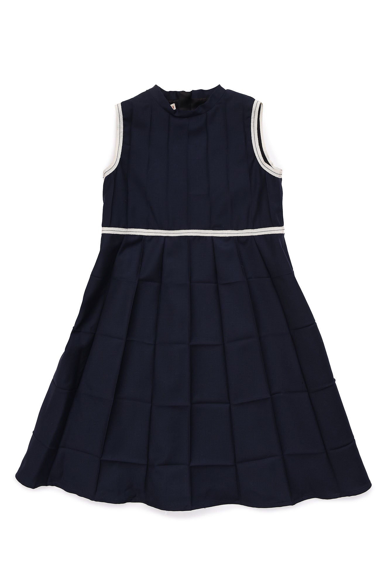 Girls Dark Blue Wool Dress