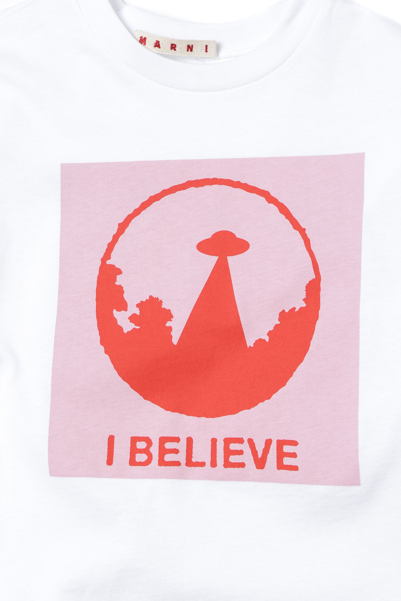 Boys & Girls White Cotton T-shirt