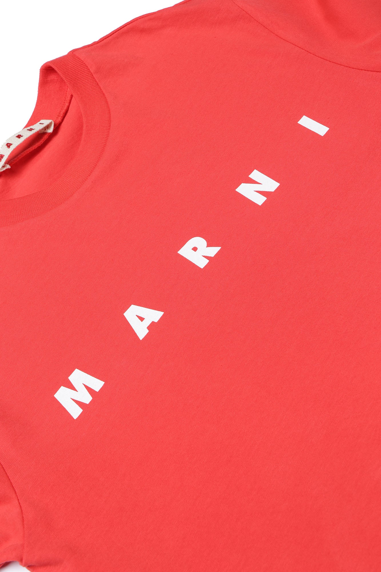 Boys & Girls Red Logo Cotton T-shirt