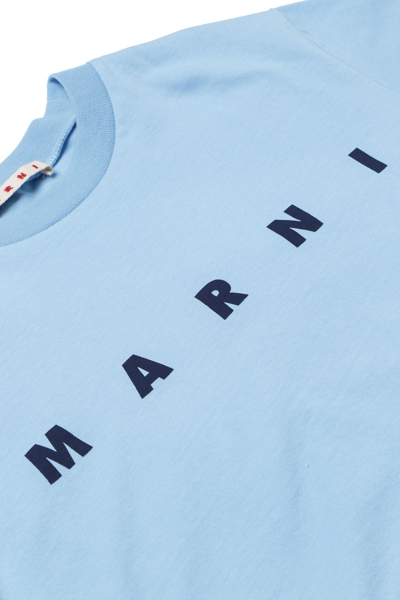Boys & Girls Blue Logo Cotton T-shirt