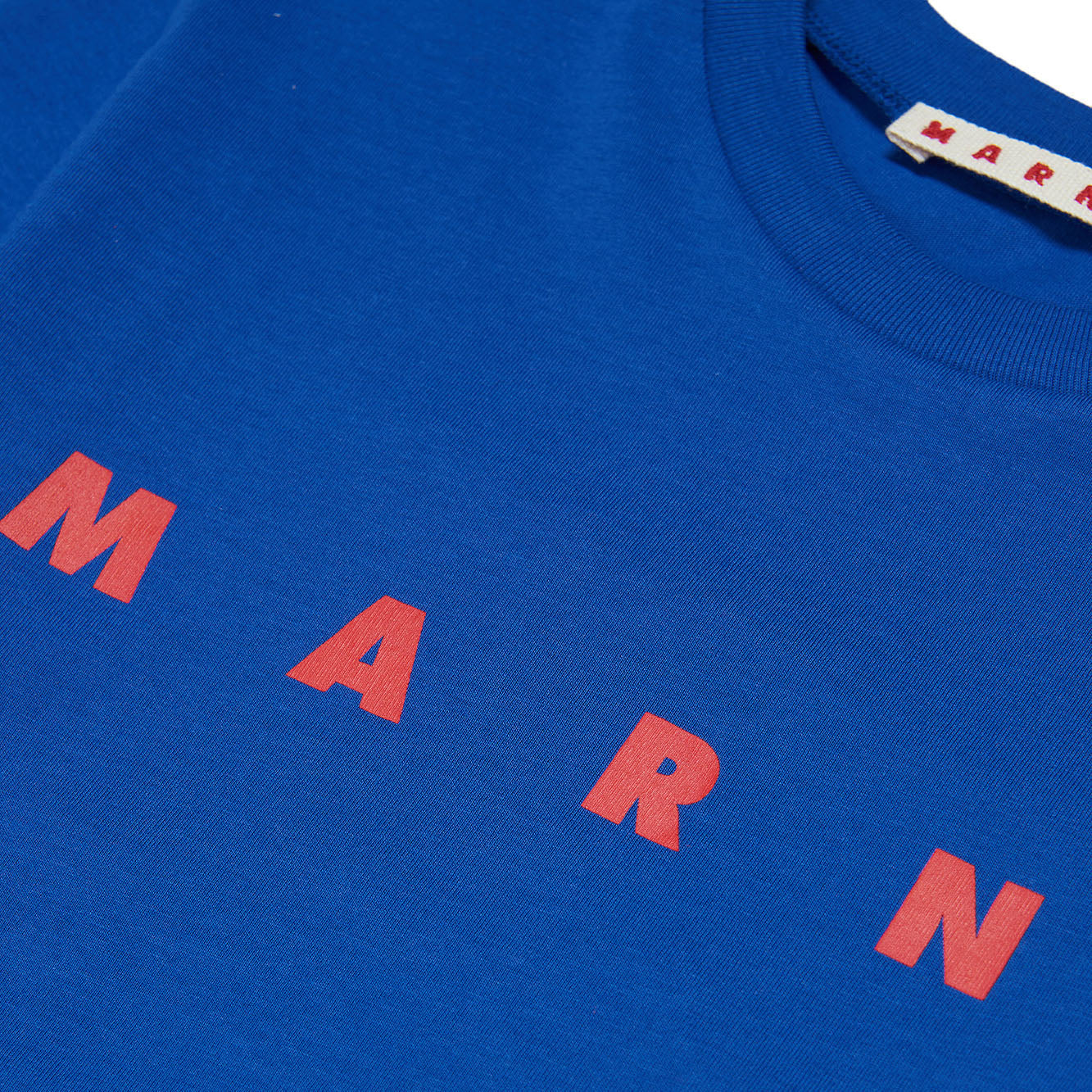 Boys & Girls Blue Logo Cotton T-Shirt