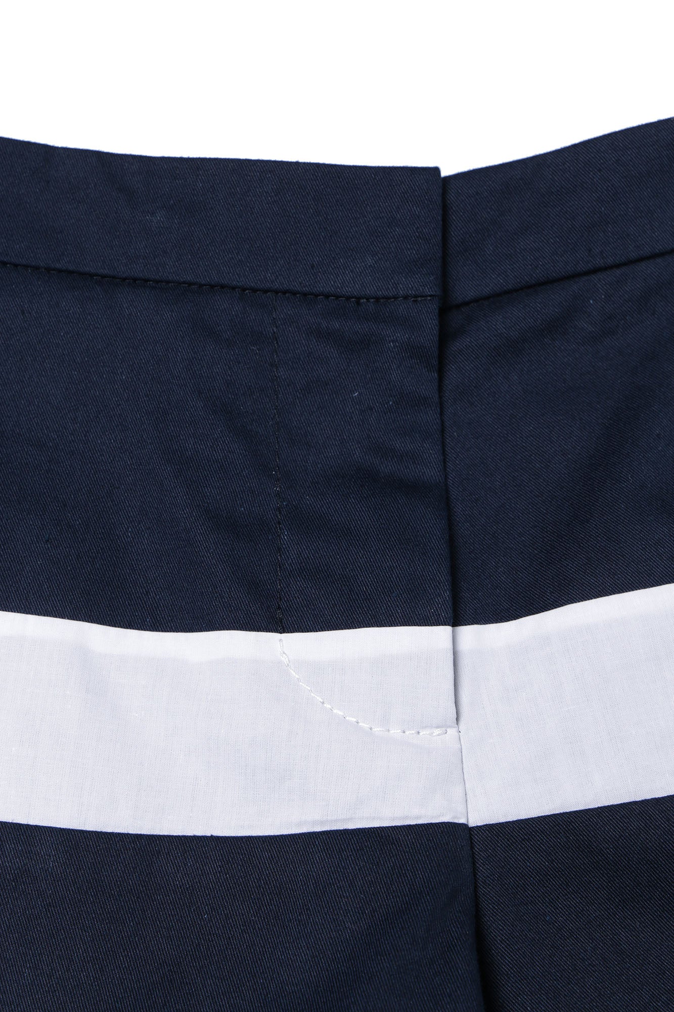 Girls Navy Cotton Shorts