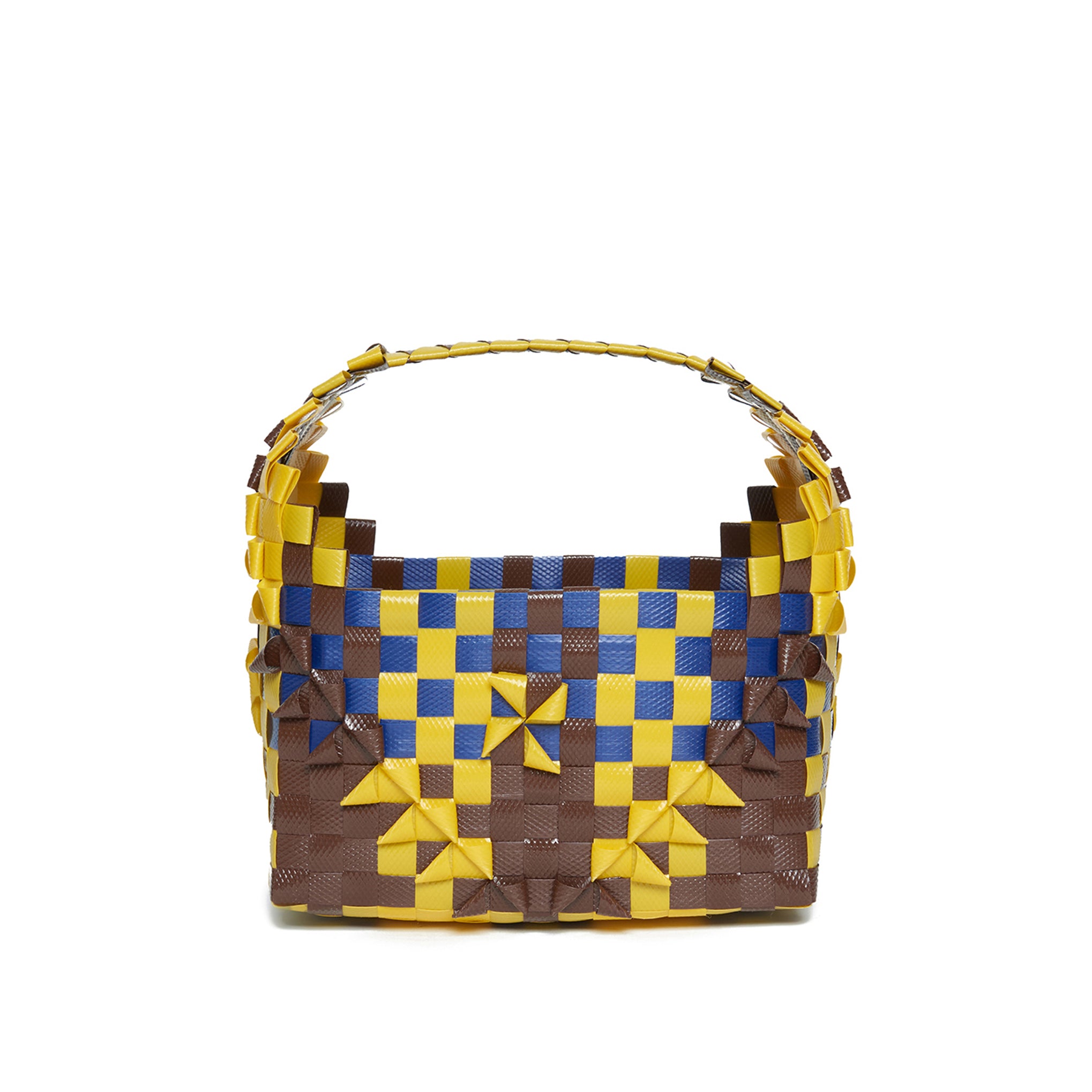 Girls Lemon Yellow Logo Handbag