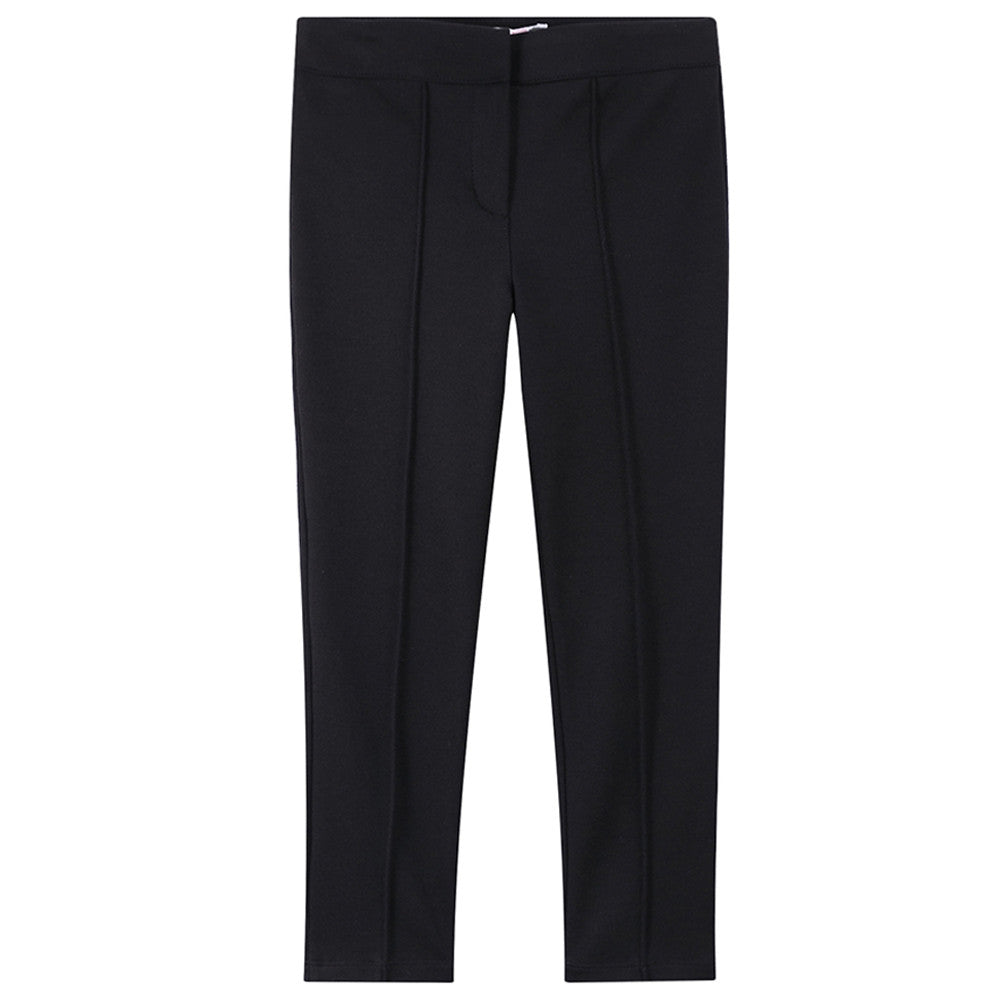 Girls Black Viscose Trouser - CÉMAROSE | Children's Fashion Store - 1