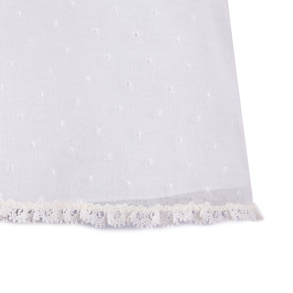 Baby Girls White Silk Tulle Dress - CÉMAROSE | Children's Fashion Store - 5