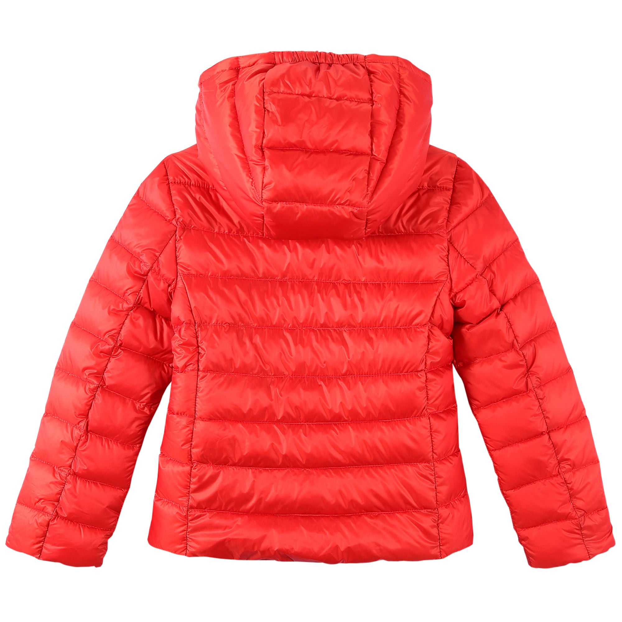 Girls Orange-Red Down Padded Hooded 'Iraida' Jackets - CÉMAROSE | Children's Fashion Store - 2