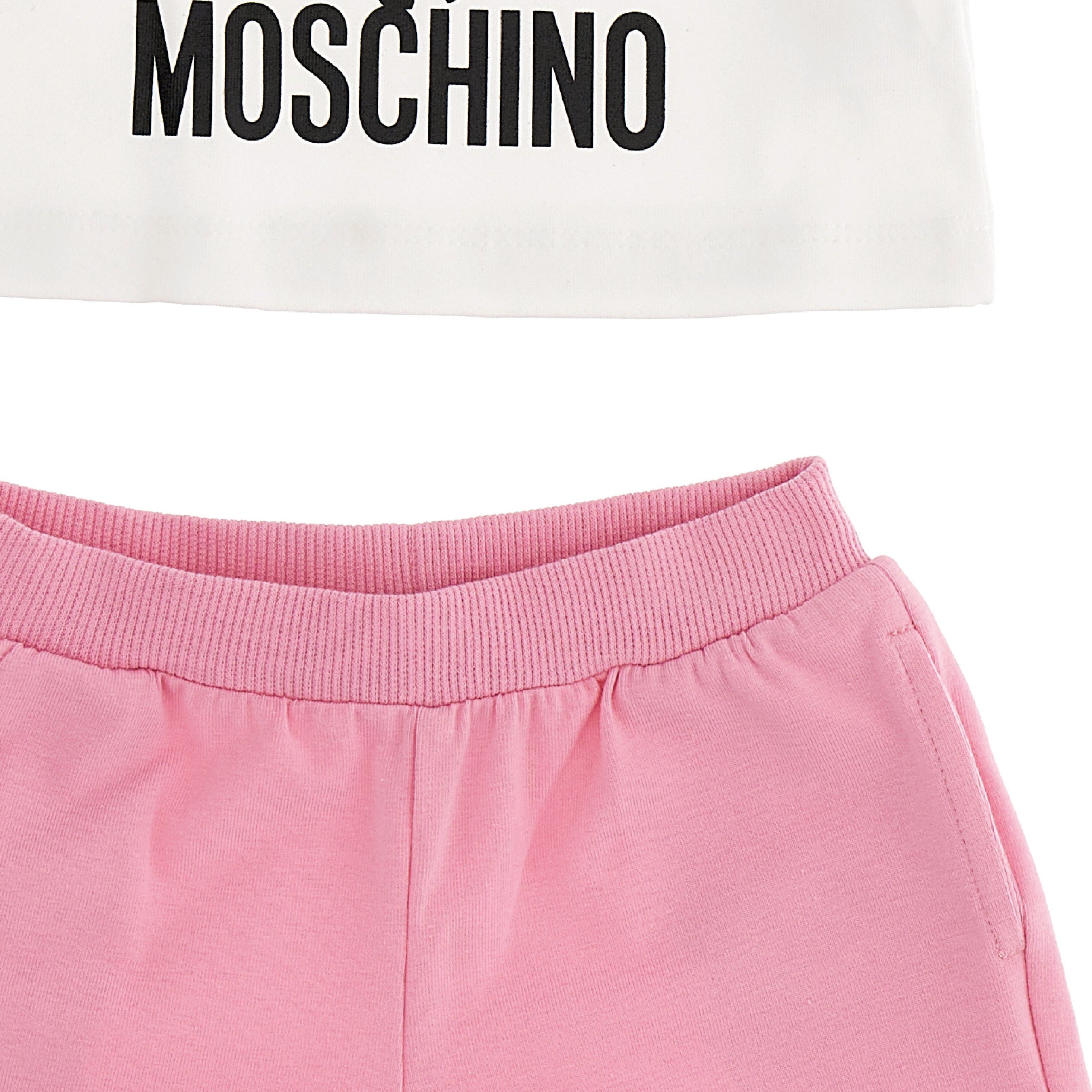 Baby Boys & Girls White Cotton Shorts Set