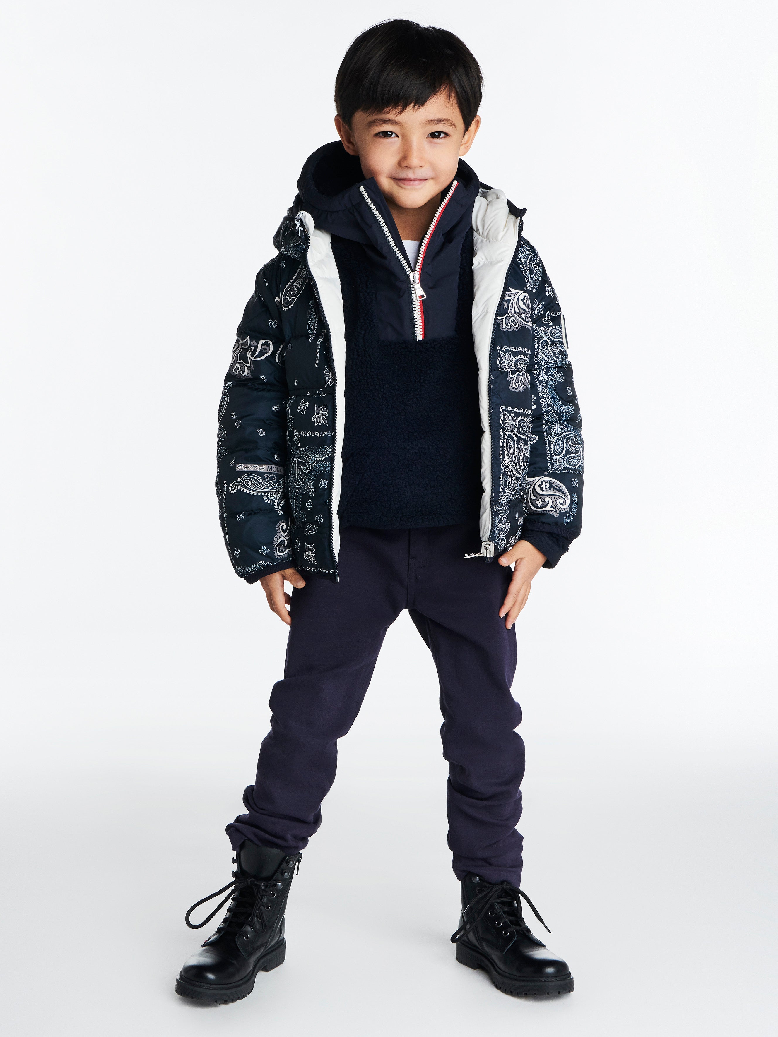 Boys Navy Hooded Sweatshirt