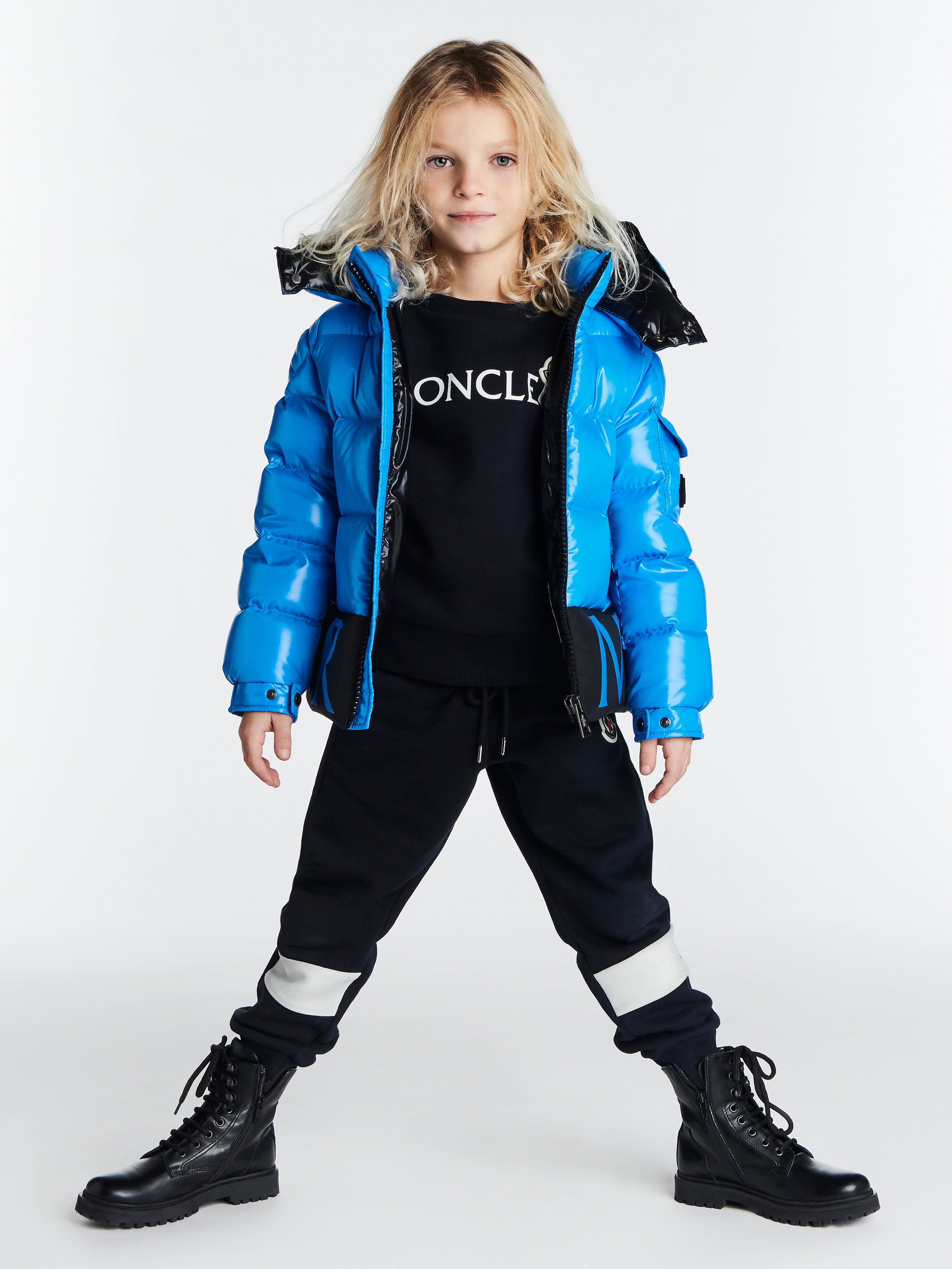 Boys Navy Logo Trousers