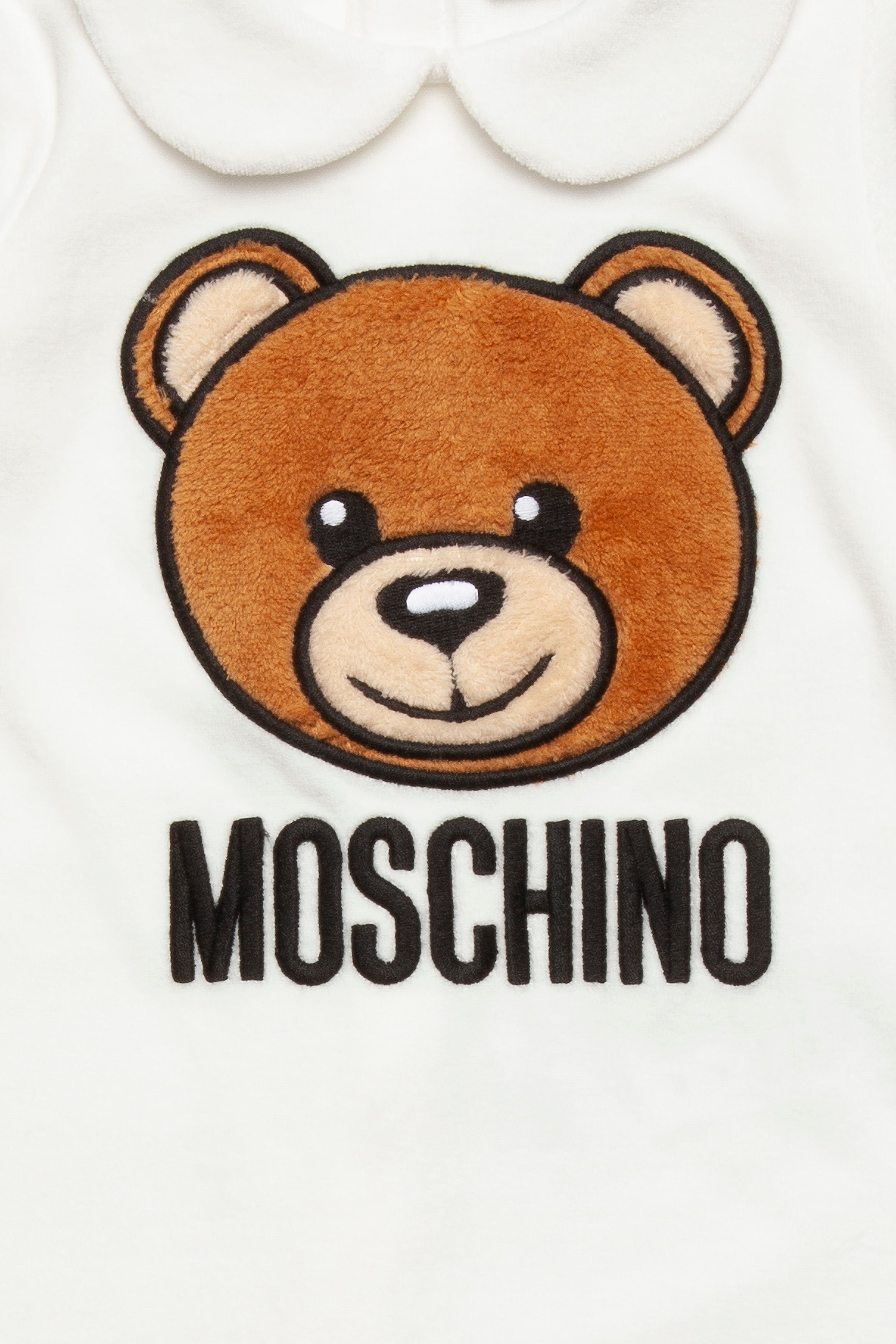 Baby Boys & Girls White Logo Cotton Jumpsuit