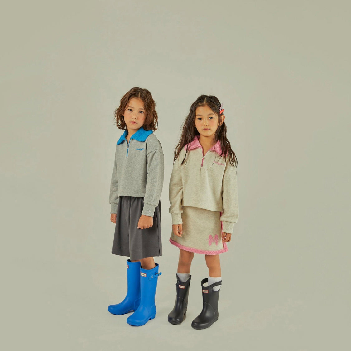 Boys & Girls Light Grey Cotton Sweatshirt