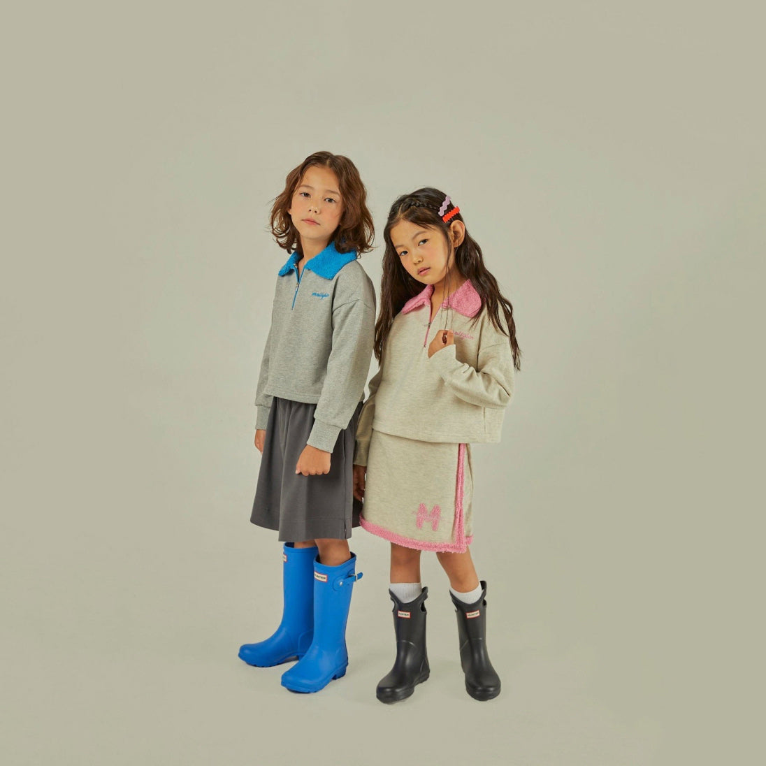 Boys & Girls Light Grey Cotton Sweatshirt