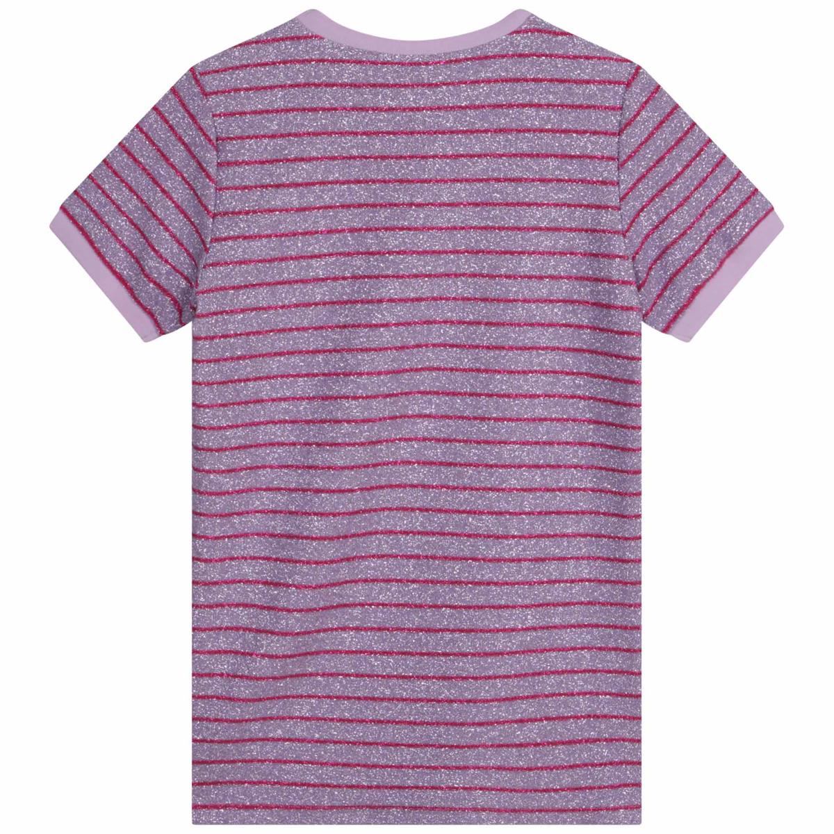 Girls Purple Stripes Dress