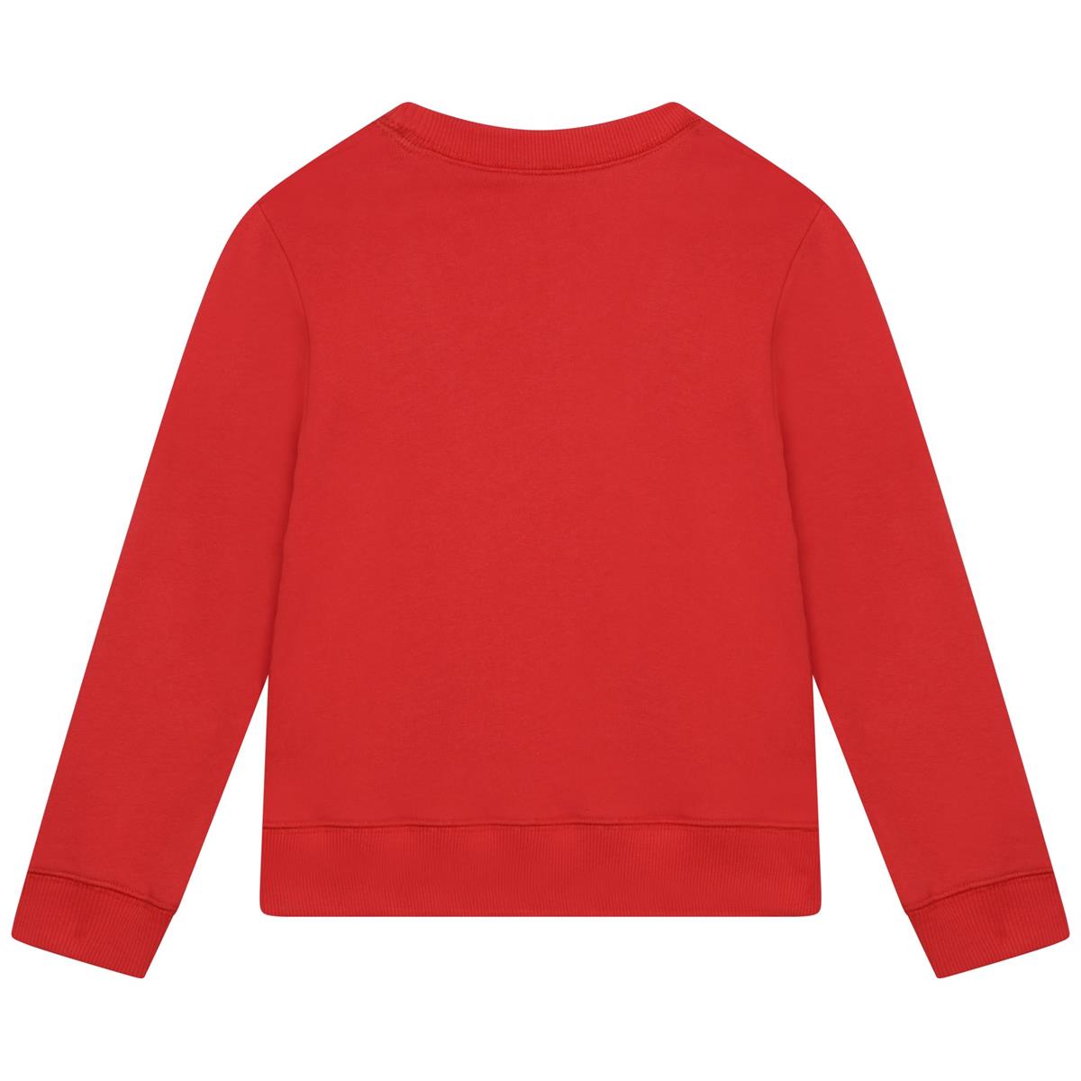 Girls Red Logo Sweatshirt