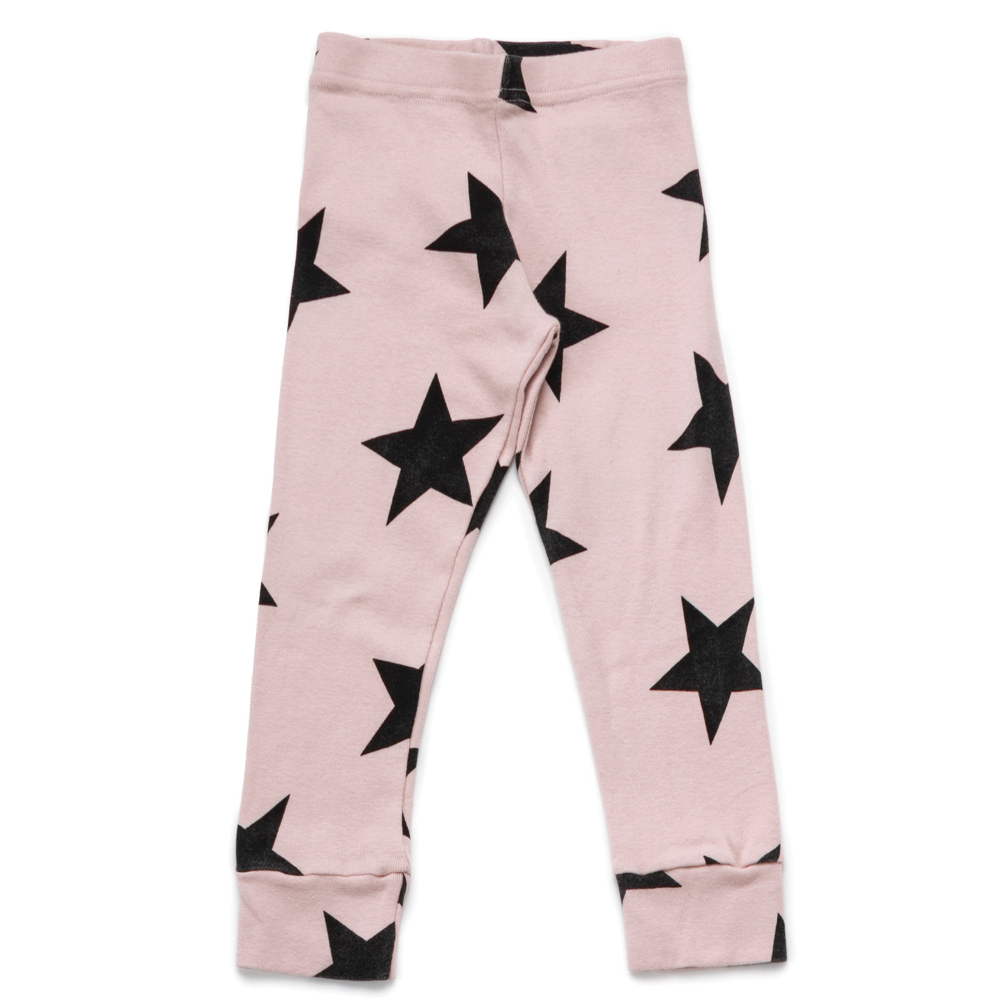 Legging étoile rose en coton pour filles