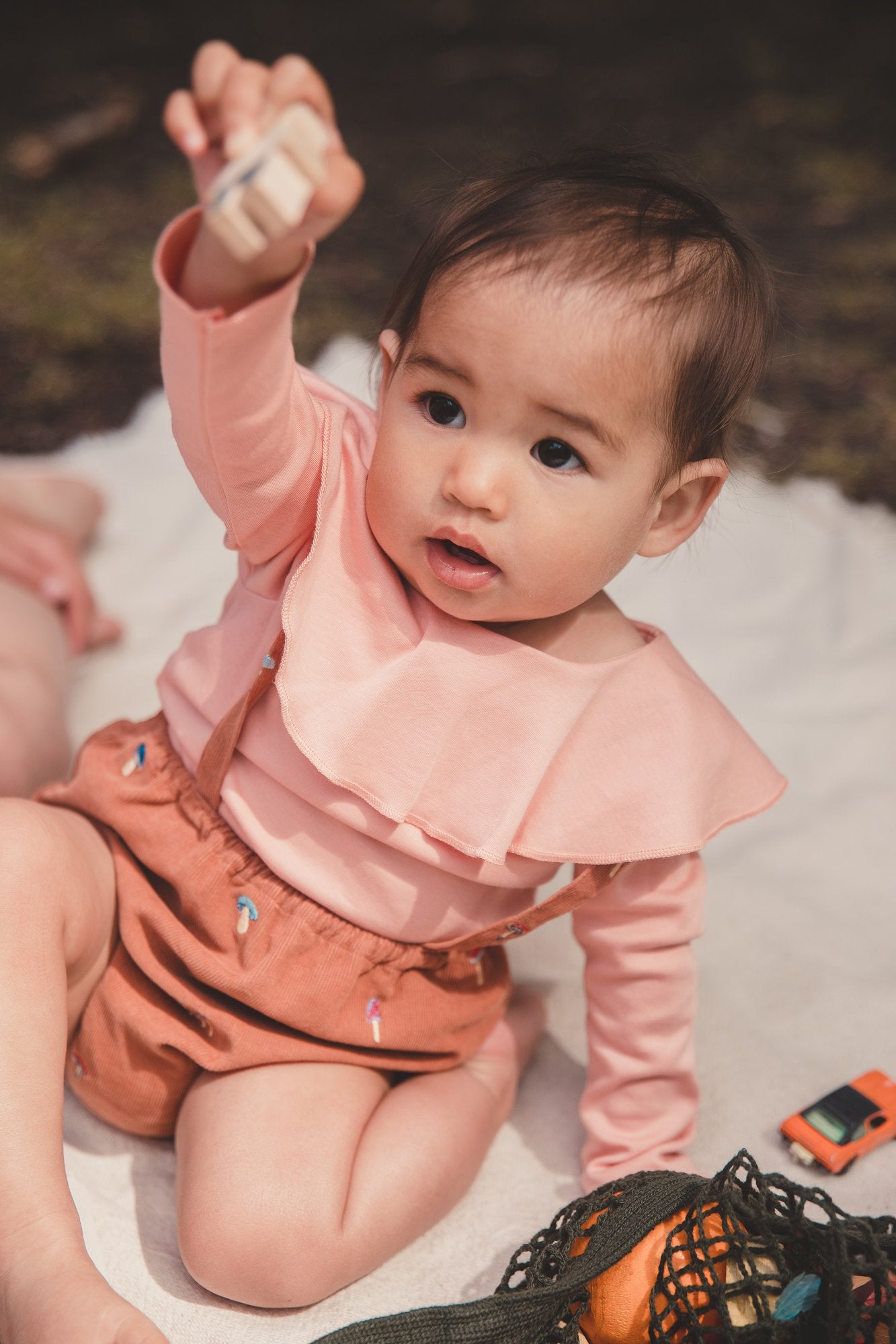 T-shirt pivoine pour bébé fille