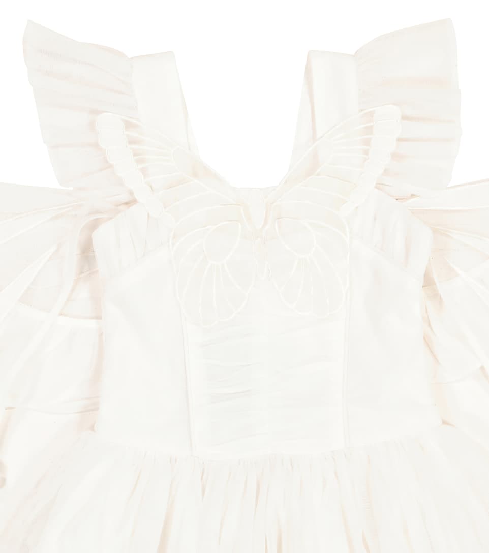 Robe en Tulle Papillon Blanche pour Filles