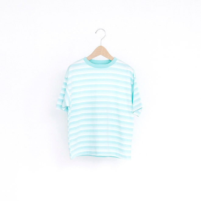 Boys & Girls Mint Stripes Cotton T-Shirt