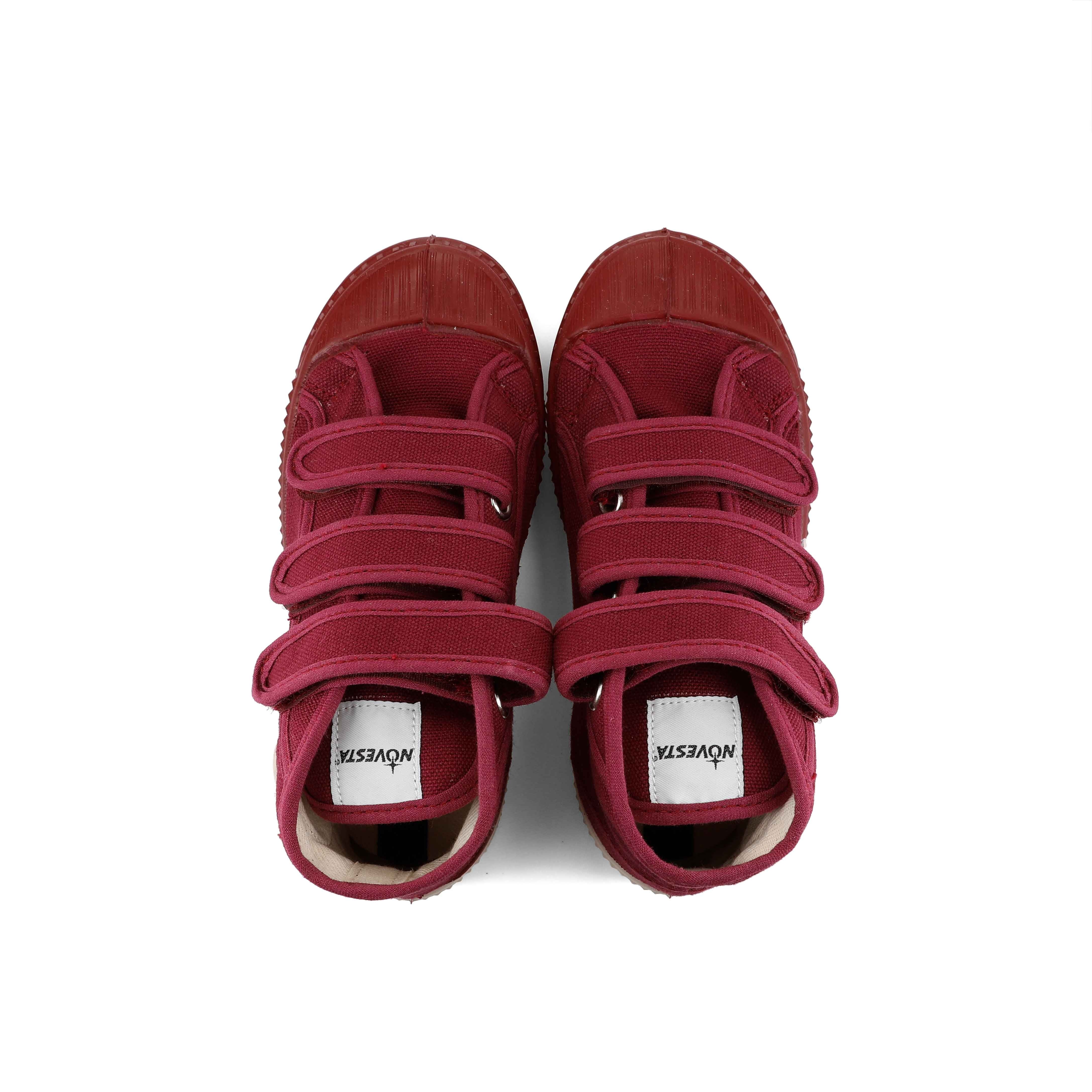 Boys & Girls Wine Red Canvas Shoes