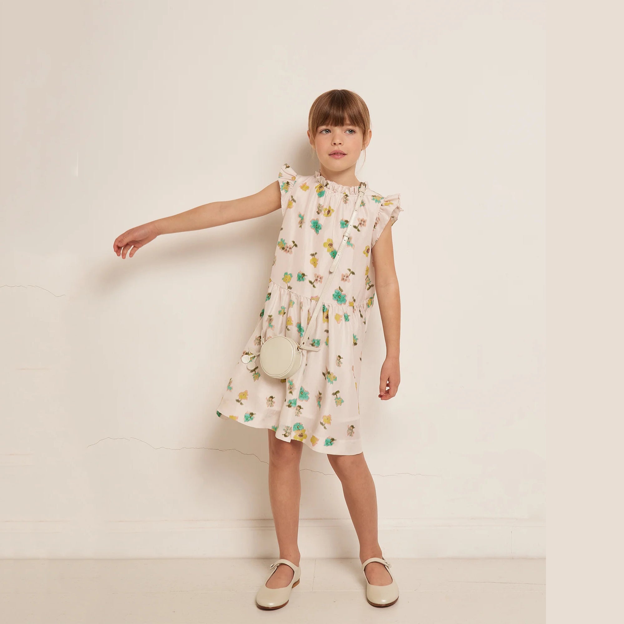 Girls Pink Floral Dress