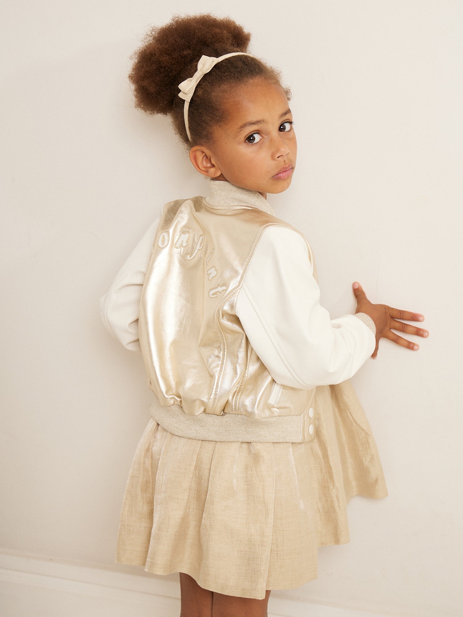 Boys & Girls Glod Logo Jacket