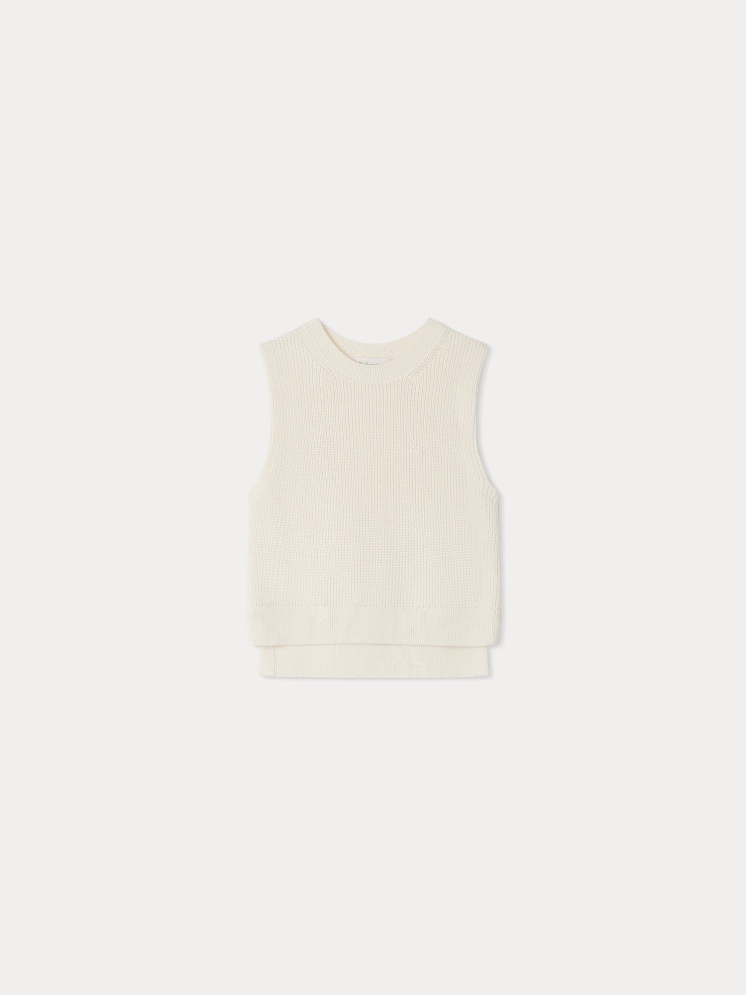 Boys & Girls White Knit Vest