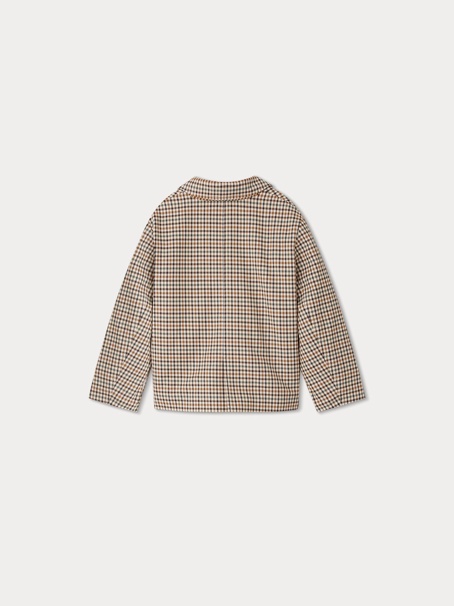 Boys & Girls Brown Check Suit Coat