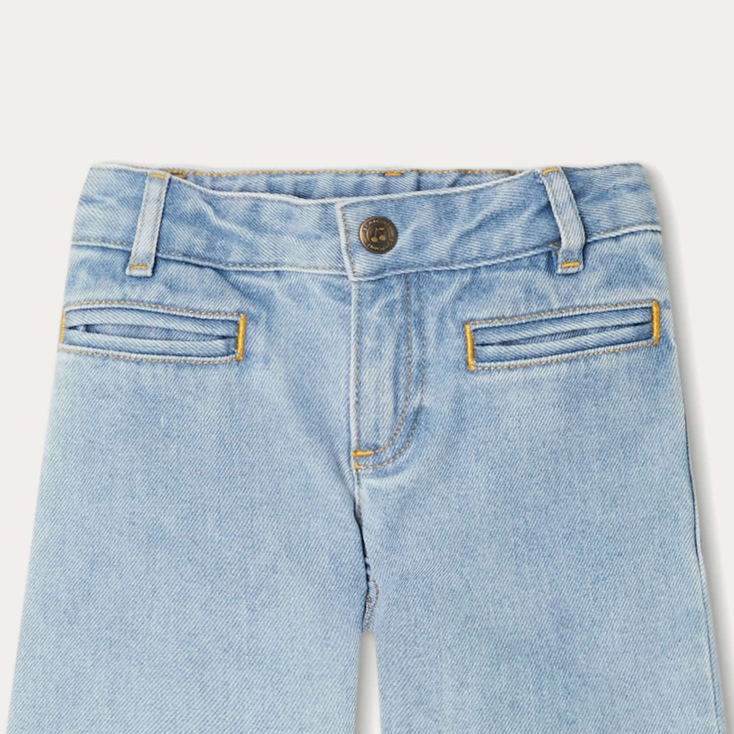 Girls Light Blue Denim Trousers