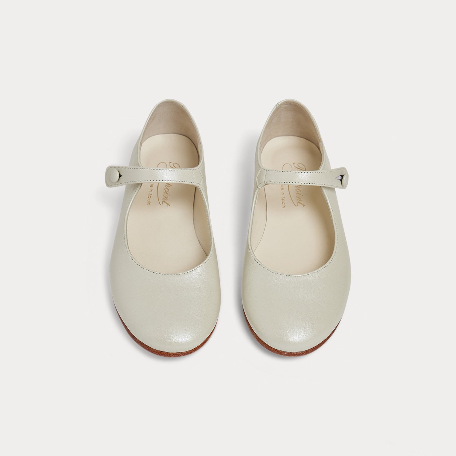 Girls White Flat Shoes