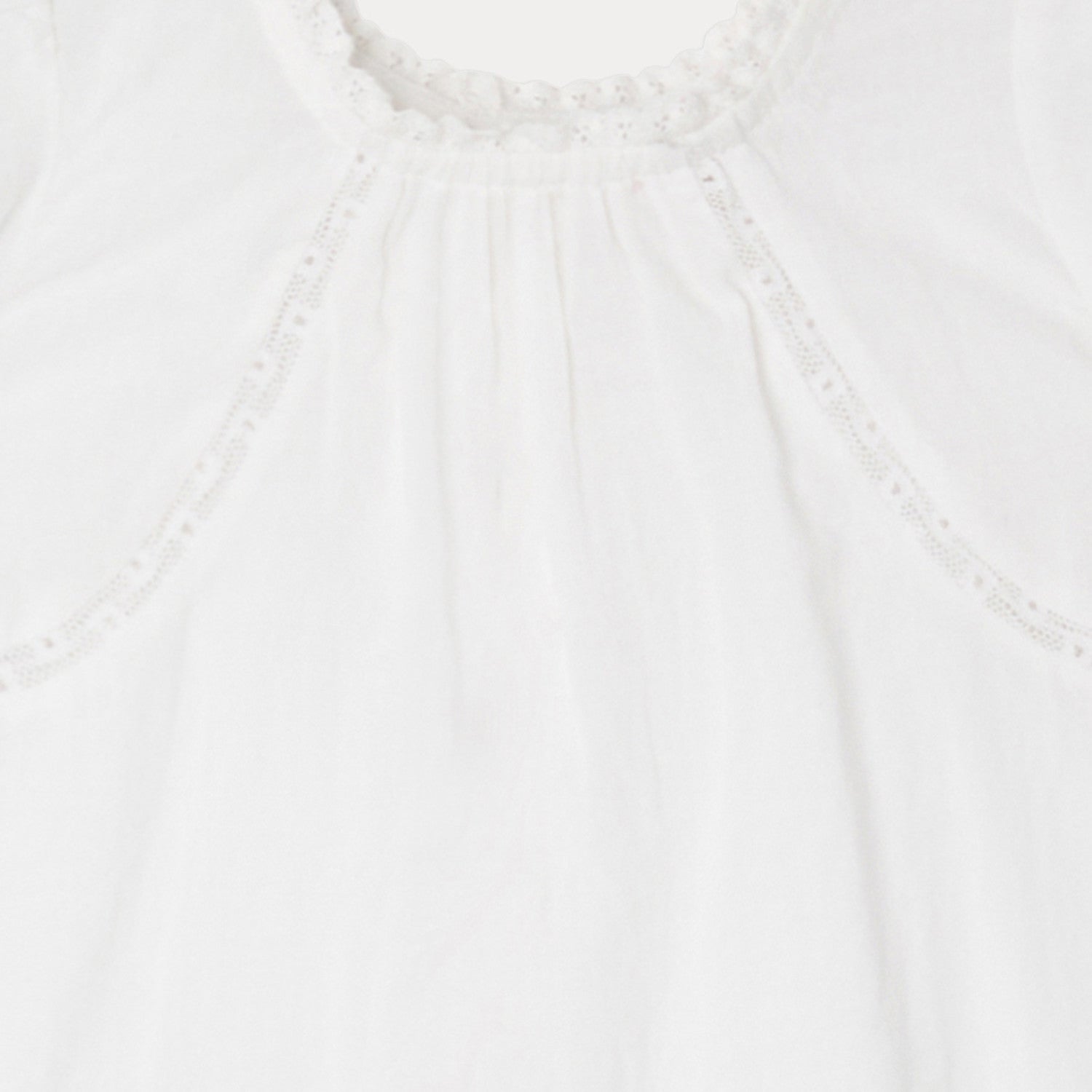 Baby Girls White Cotton Top