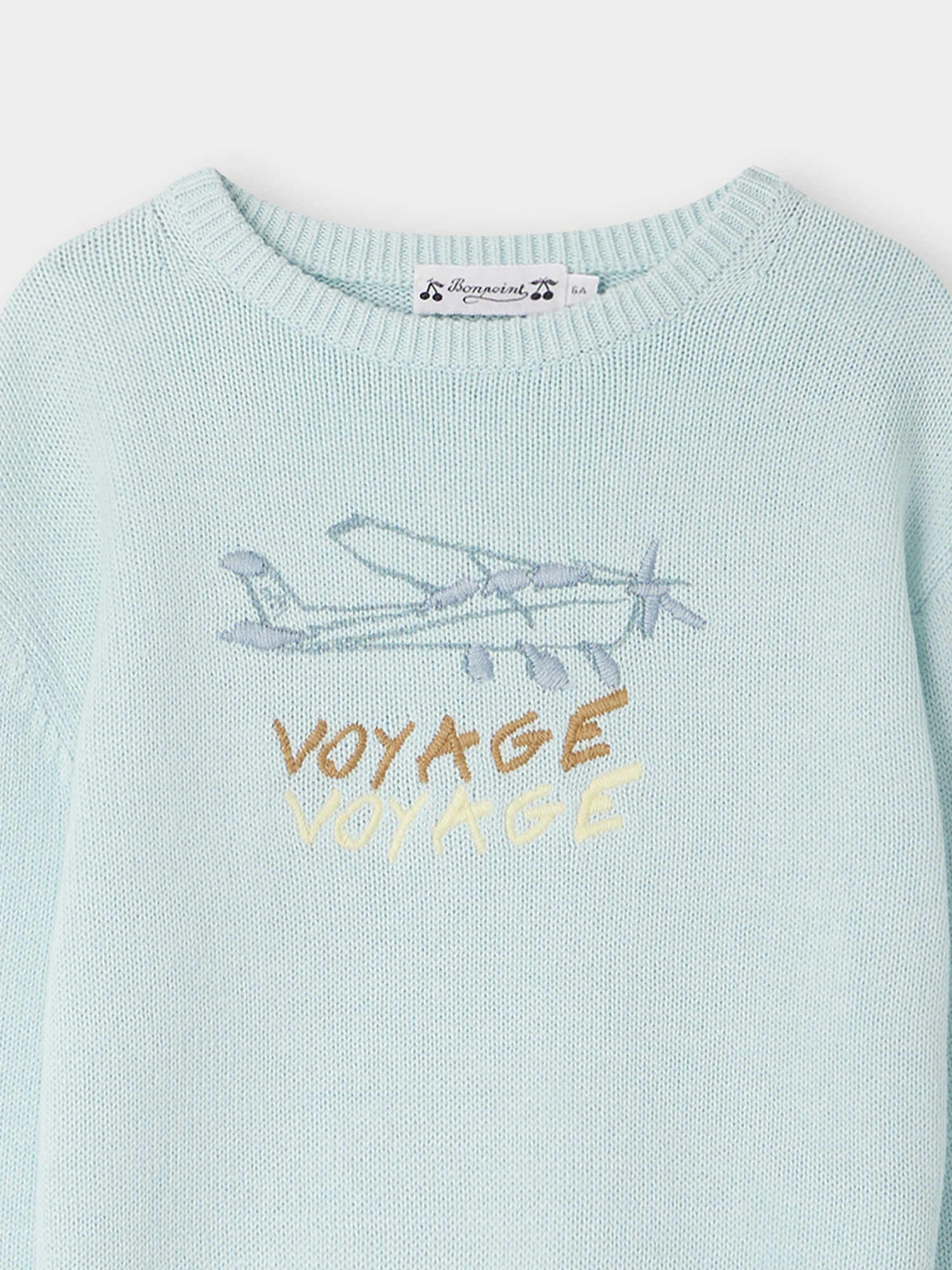 Boys Mint Cotton Sweater