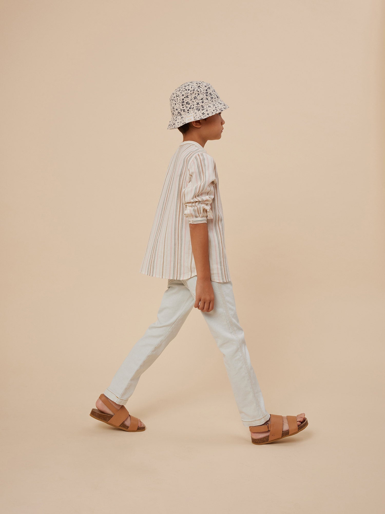 Boys Light Blue Cotton Trousers