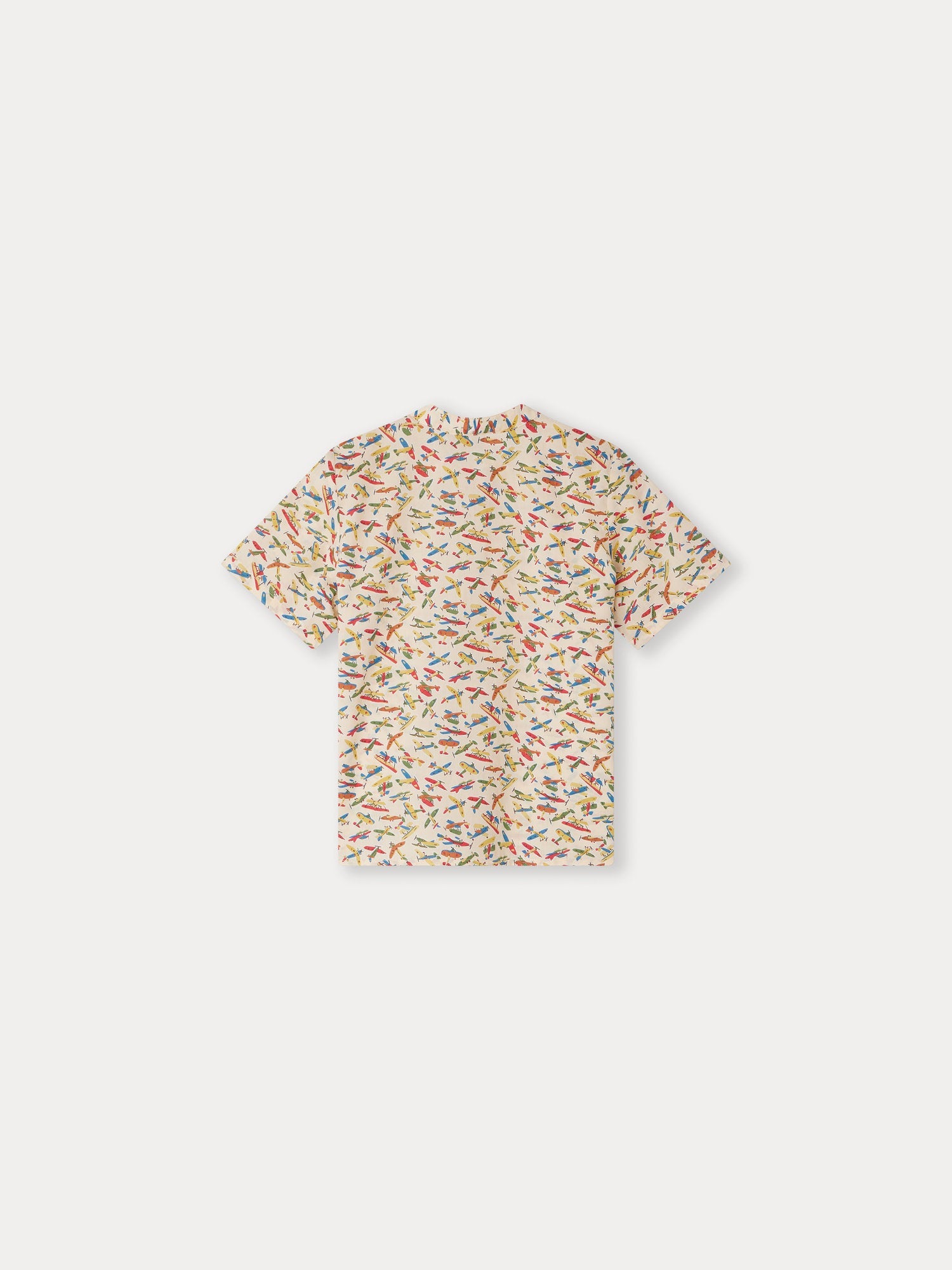 Boys Multicolor Printed Cotton Shirt